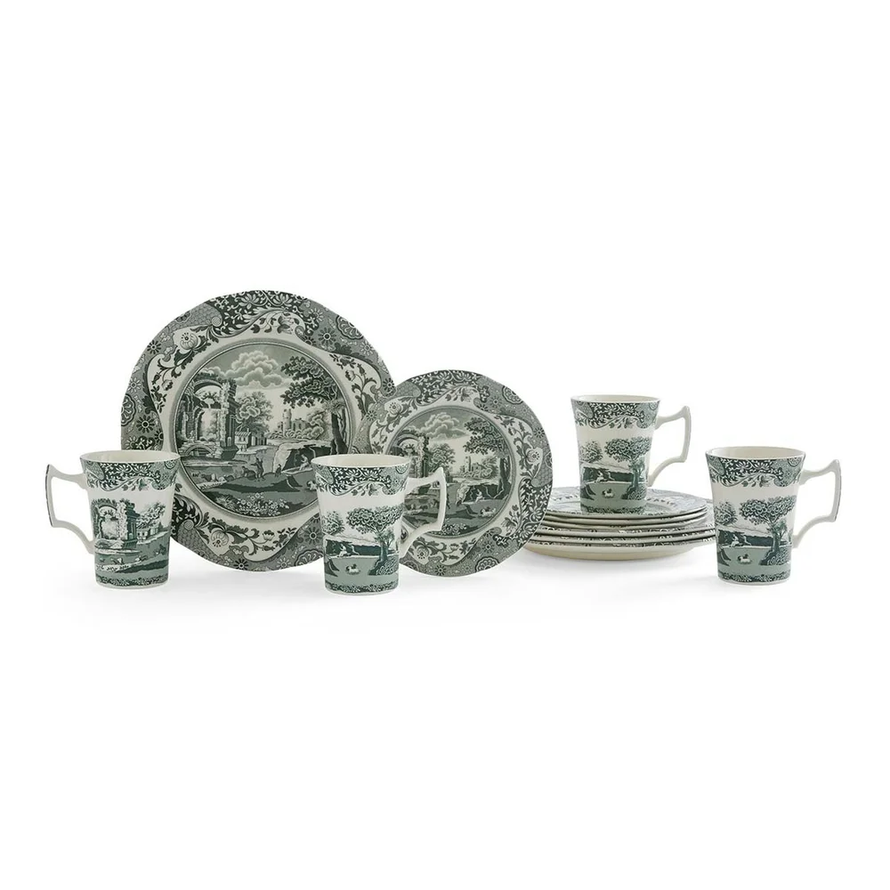Heritage Green Italian Serveringssett 12 Deler, Grønn v:7858903 Heritage Green Italian Serveringssett 12 Deler, Grønn v:7858903
