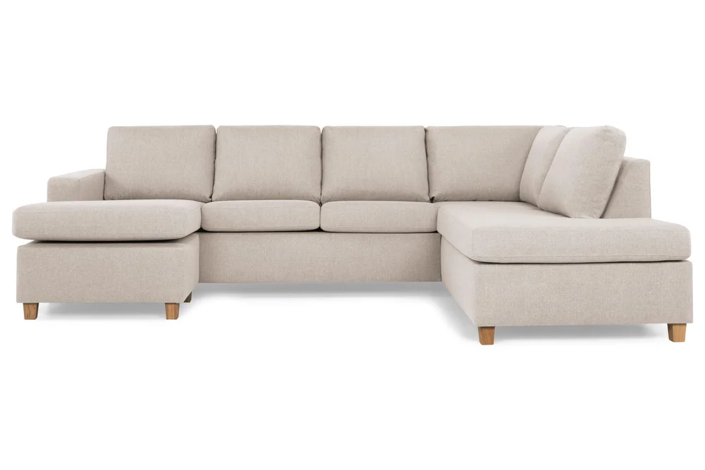 Crazy 4-seters Høyrevendt U-formet Large Sofa med Divan og Sjeselong i Stoff v:9902853 Crazy 4-seters Høyrevendt U-formet Large Sofa med Divan og Sjeselong i Stoff v:9902853
