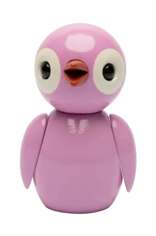 Dekorasjon i tre Spring Birds 6,5 cm – Rosa – Dekor | m v:4146258