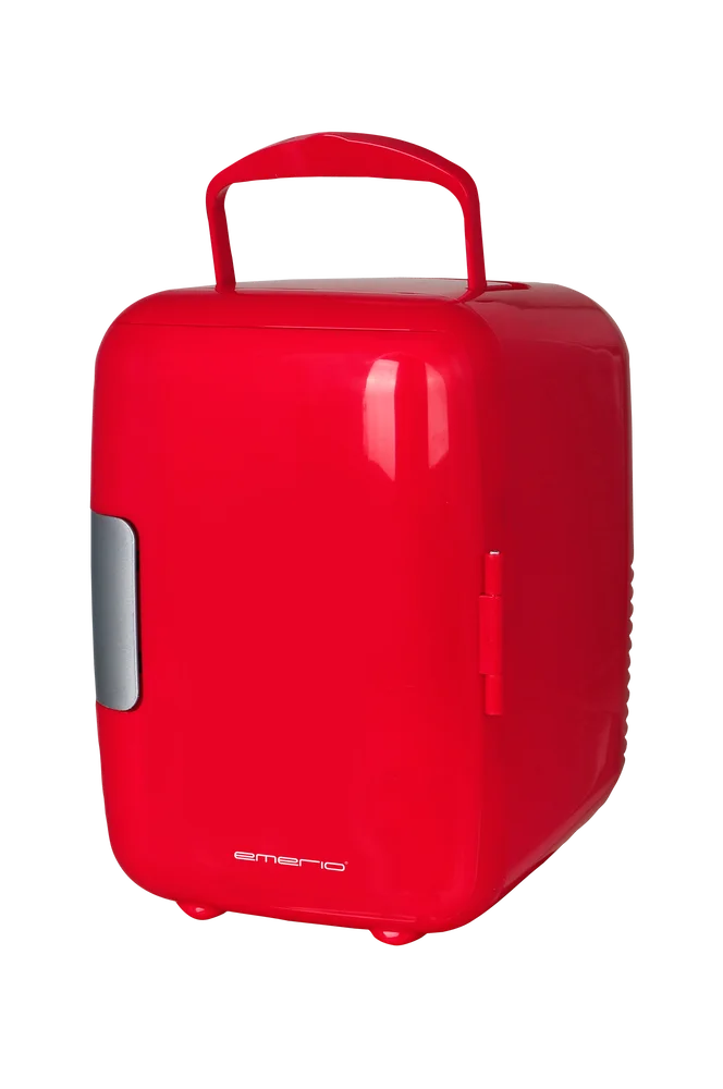Minikjøleskap/varmeskap 4 Liter 220 V + 12 V adapter – Rød – Kjøkken & husholdning | m v:4416226
