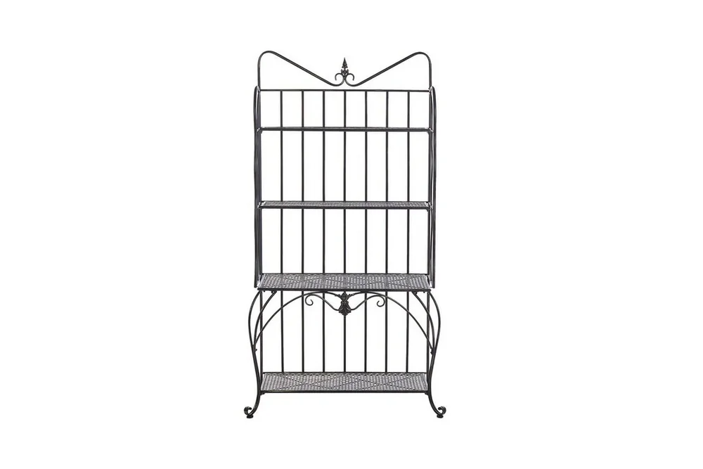 Plantehylle 4 hyller metall svart PAVONA v:9031906 Plantehylle 4 hyller metall svart PAVONA v:9031906