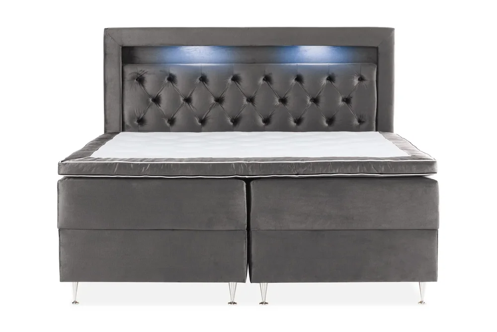 Oppbevaringsseng Alessia med LED-belysning 180x200 v:5471172
