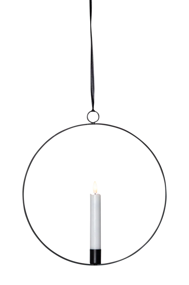 Innendørs dekor Flamme ring, svart – Svart – Dekor | m v:6994995
