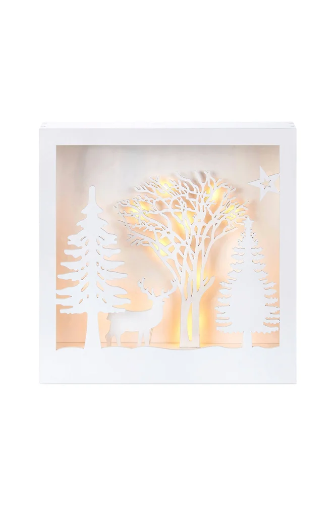 FOLKABO Dekor Skog – Hvit – Belysning | m v:7583278