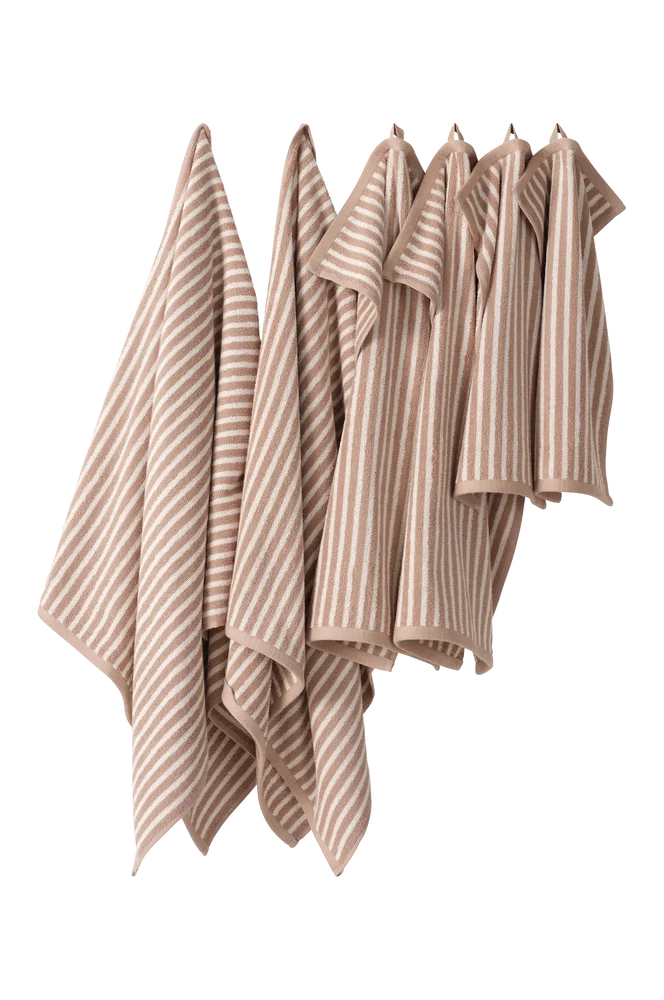 DIXIE håndklesett i 6-pack - Beige - Tekstiler | m v:8373375