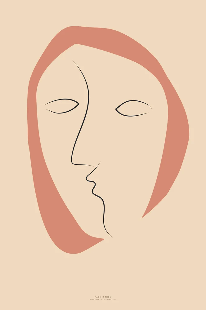 Poster Face It 2 – Beige – Dekor | m v:8732735