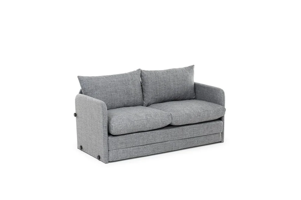 2-seters sovesofa Rubby (128 x 70 x 66 cm) Lys Grå v:8596846 2-seters sovesofa Rubby (128 x 70 x 66 cm) Lys Grå v:8596846