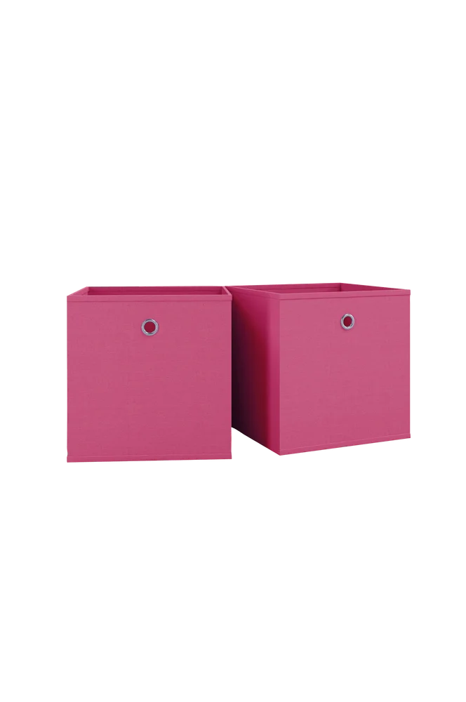 Sett med 2 sammenleggbare bokser Boxas – Rosa m v:3153062 Sett med 2 sammenleggbare bokser Boxas – Rosa m v:3153062
