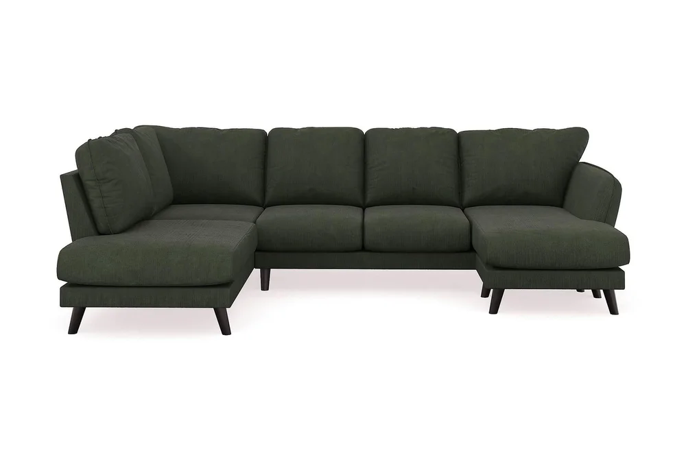 Trend Lyx 4-seters Høyrevendt U-formet Sofa med Divan og Sjeselong i Manchester v:8610222 Trend Lyx 4-seters Høyrevendt U-formet Sofa med Divan og Sjeselong i Manchester v:8610222