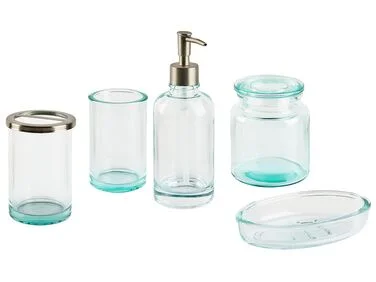 Baderomssett 5 deler AMARGA Glass Grønn v:6138446 Baderomssett 5 deler AMARGA Glass Grønn v:6138446