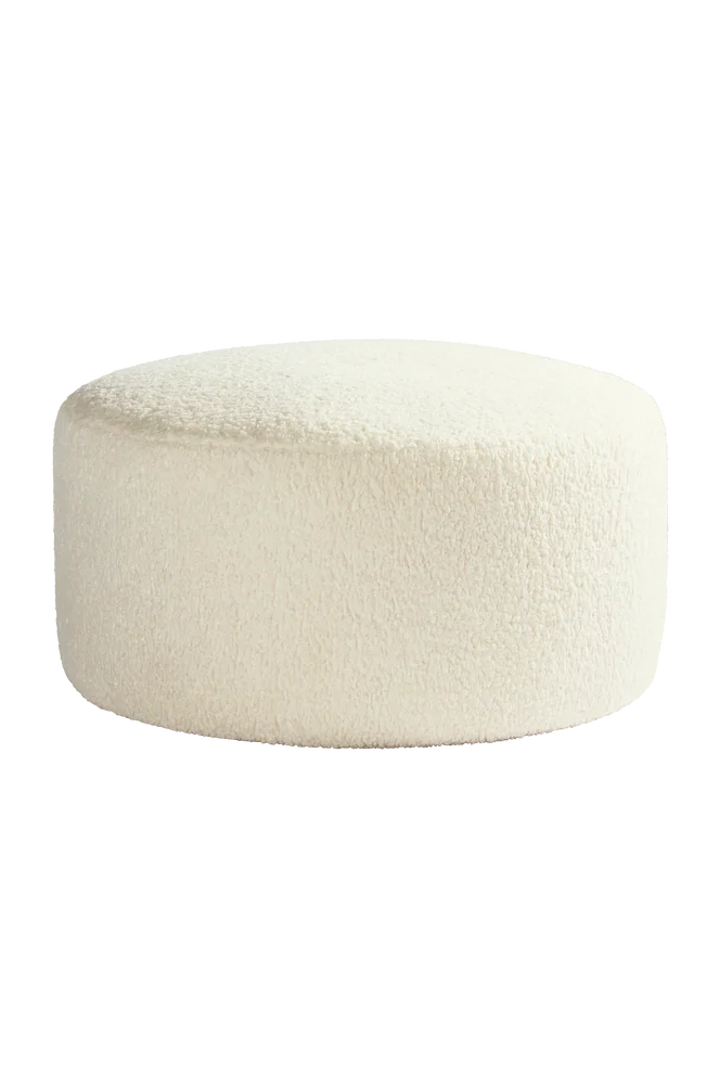 SHANGHAI TEDDY sittepuff diameter 110 cm - Hvit m v:2550308