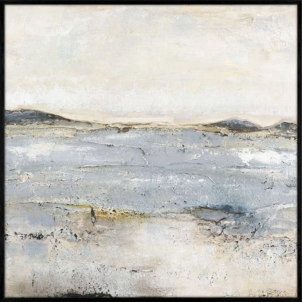 Design Painting / Trace Of Nature / 100×100 Cm / Svart ramme – Blå – Dekor | m v:8612505 Design Painting / Trace Of Nature / 100×100 Cm / Svart ramme – Blå – Dekor | m v:8612505