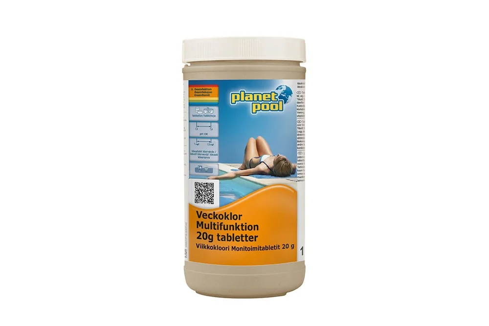 Vannpleie Planet Pool Uke-klor Multifunksjon 20g stykke 1 kg v:3367399 Vannpleie Planet Pool Uke-klor Multifunksjon 20g stykke 1 kg v:3367399