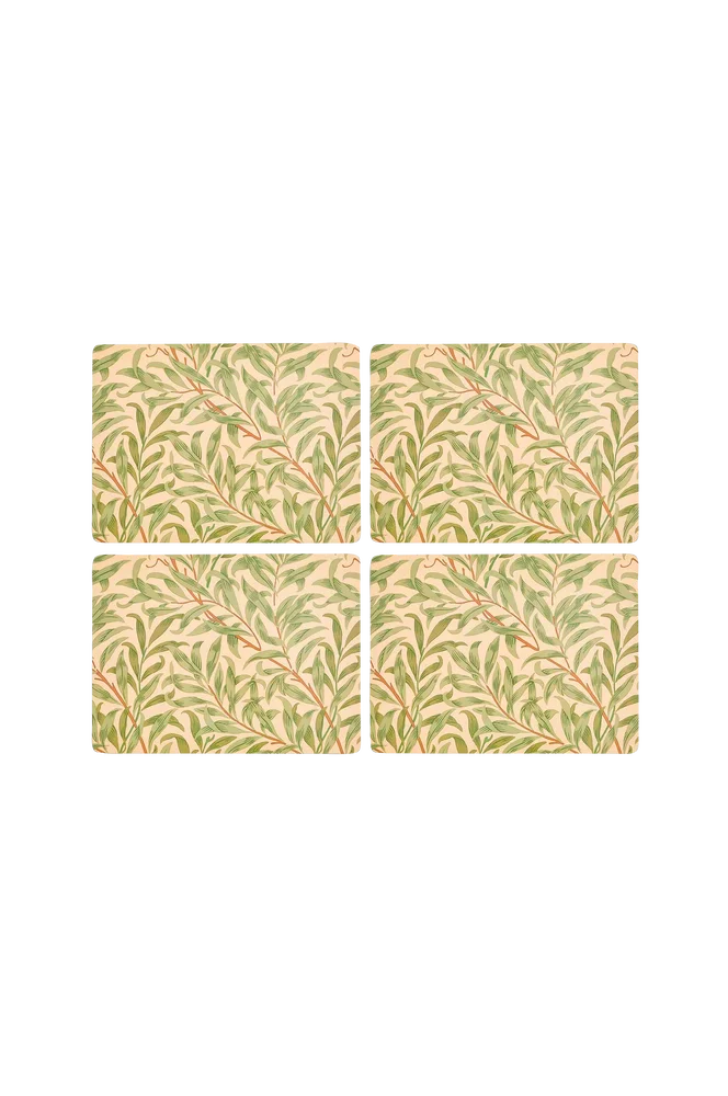 Bordbrikker Morris & Co Willow Bough Green 4-pk – Grønn – Tekstiler | m v:3103965 Bordbrikker Morris & Co Willow Bough Green 4-pk – Grønn – Tekstiler | m v:3103965