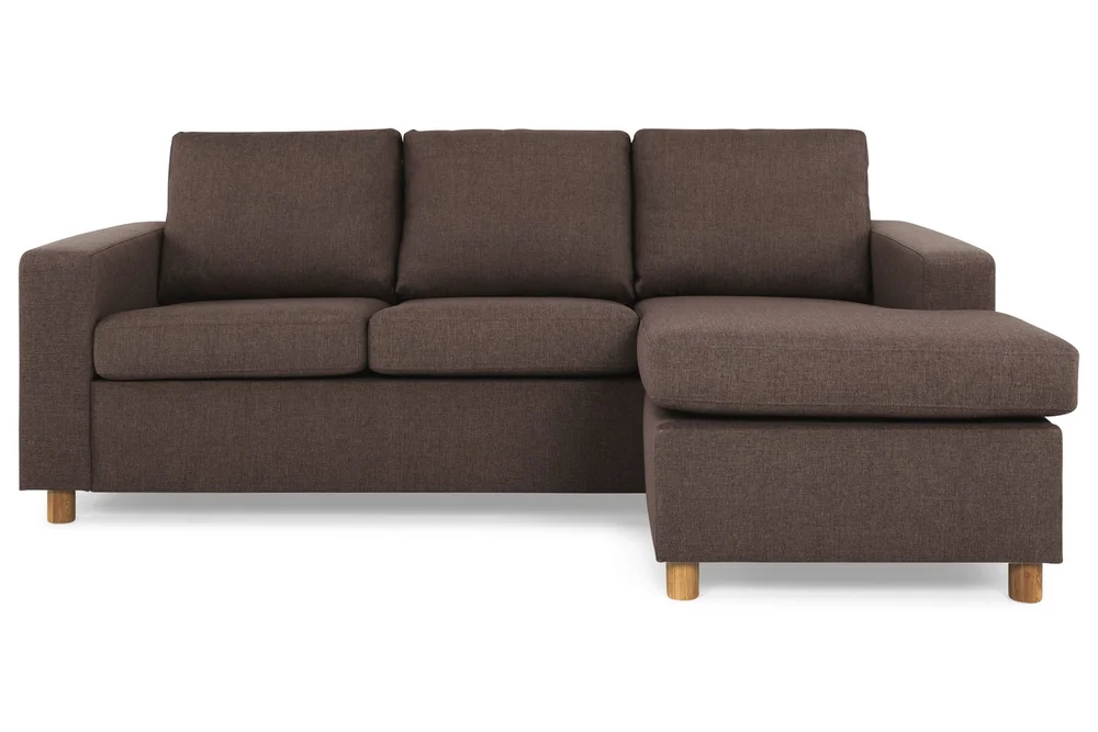 Crazy 3-seters Vendbar L-formet Sjeselongsofa i Stoff v:1152972