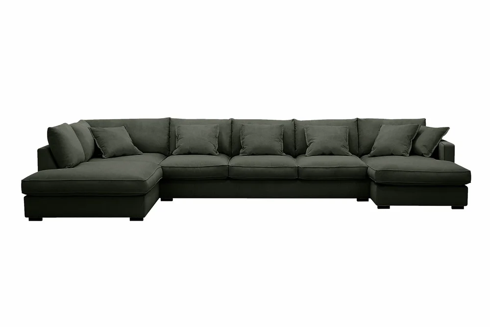 Rossita Lyx 6-seters venstrevendt U-formet ekstra dyp sofa med divan og sjeselong i manchester v:3709376