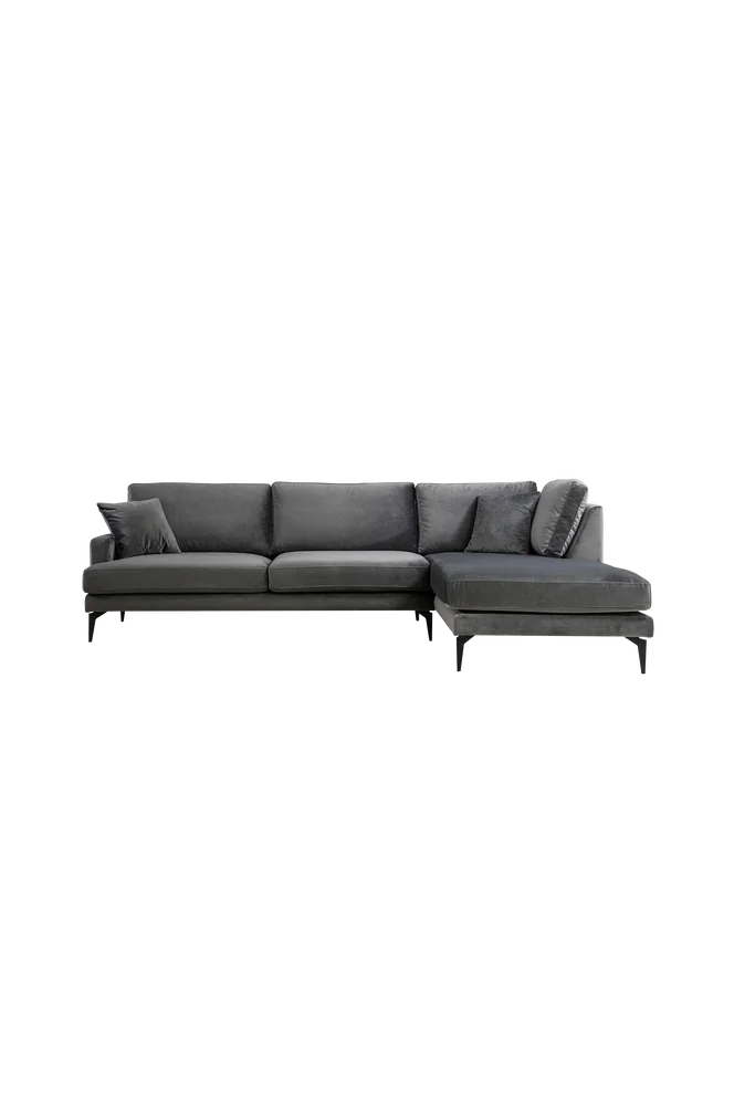 Hjørnesofa Papira Høyre Hjørne (L3+Chl) - Mørk grå v:2854361