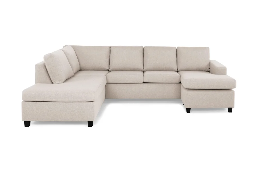 Crazy 4-seters Venstrevendt U-formet Large Sofa med Divan og Sjeselong i Stoff v:4690115 Crazy 4-seters Venstrevendt U-formet Large Sofa med Divan og Sjeselong i Stoff v:4690115