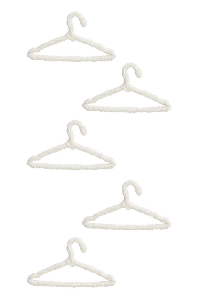 BABINE MINI kleshenger 5-pk – Hvit – Barnerom | m v:7345266 BABINE MINI kleshenger 5-pk – Hvit – Barnerom | m v:7345266