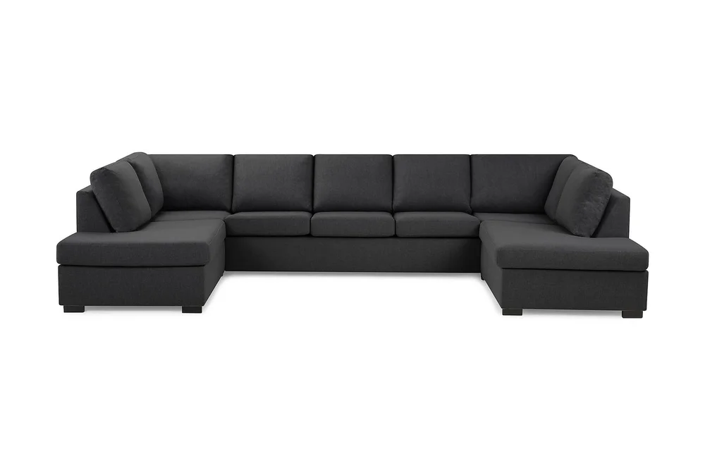 Crazy 5-seters U-formet Sofa med Dobbel Sjeselong i Stoff v:6986171 Crazy 5-seters U-formet Sofa med Dobbel Sjeselong i Stoff v:6986171