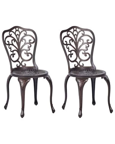 Sett med 2 hagestoler TRIORA Metall Brun v:3211643