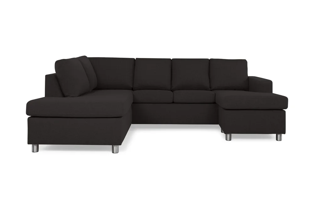 Crazy 4-seters Venstrevendt U-formet Large Sofa med Divan og Sjeselong i Stoff v:3710335 Crazy 4-seters Venstrevendt U-formet Large Sofa med Divan og Sjeselong i Stoff v:3710335