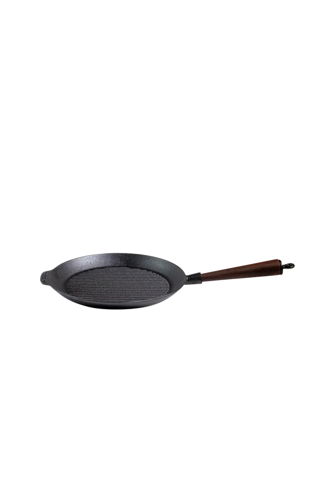Grillpanne i støpejern diameter 28 cm – Svart – Kjøkken & husholdning | m v:6031151 Grillpanne i støpejern diameter 28 cm – Svart – Kjøkken & husholdning | m v:6031151