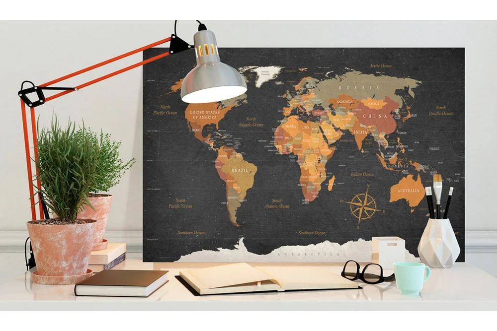 Tavle World Map: Secrets Of The Earth 90X60 v:5872580