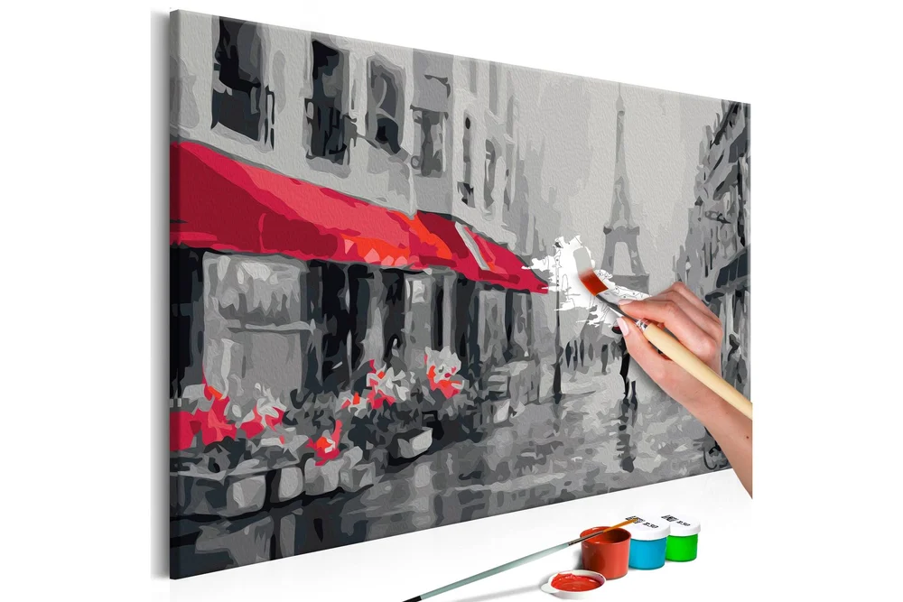 Gjør-det-selv-maleri Regnfull Paris 60×40 cm v:9715942