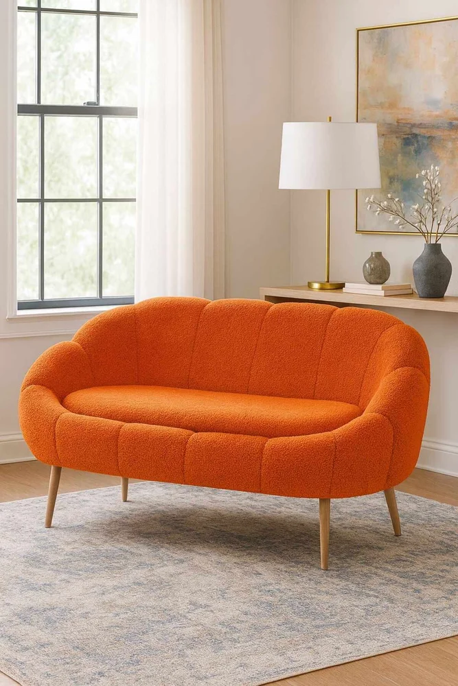 2-seters sofa Atelier Del Sofa Lida (130 x 105 x 50 cm) Oransje v:5320139 2-seters sofa Atelier Del Sofa Lida (130 x 105 x 50 cm) Oransje v:5320139