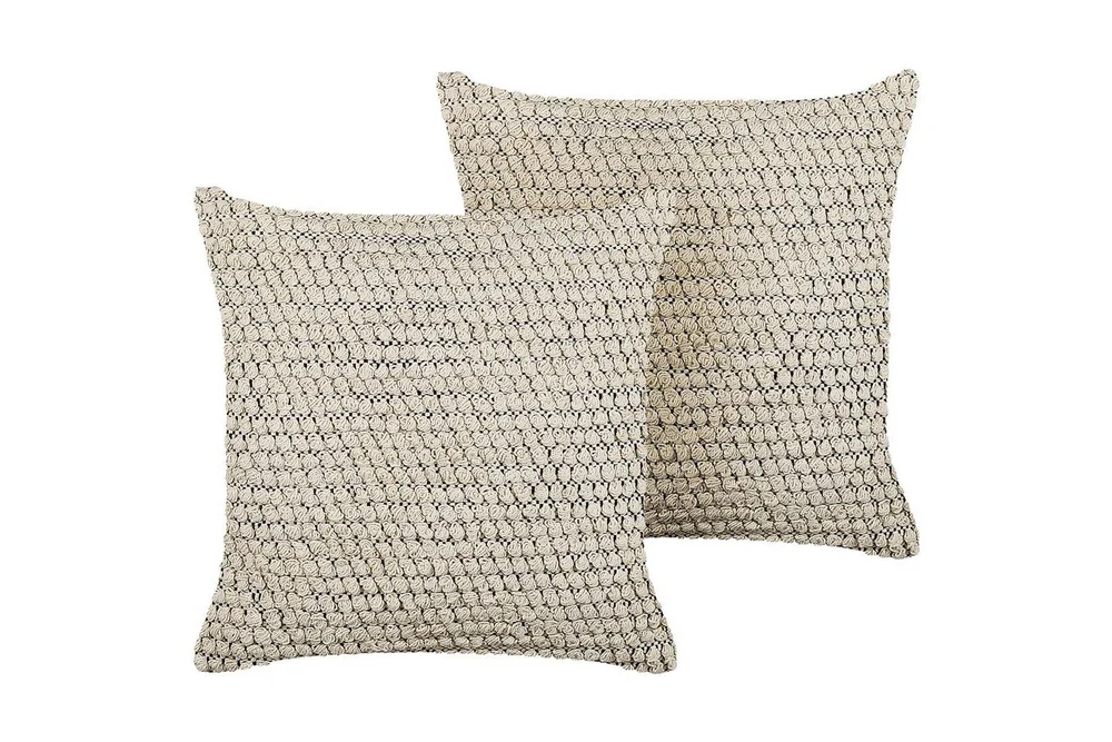 Prydnadskuddar Beige, Svart v:1257987