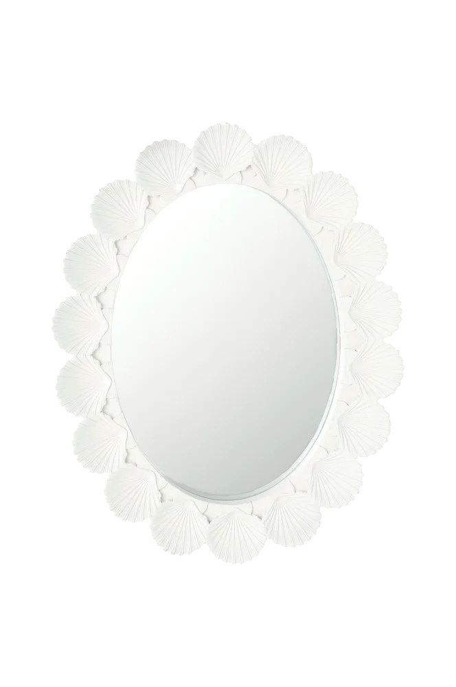 Speil Scallop Shelly – Hvit m v:4069557