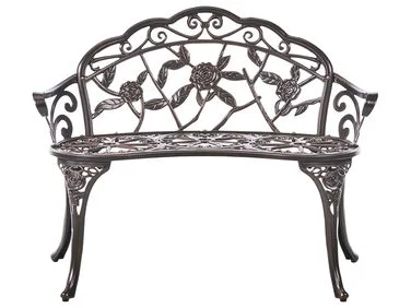Hagebenk PIURA 88 cm Metall Mørkebrun v:120261 Hagebenk PIURA 88 cm Metall Mørkebrun v:120261