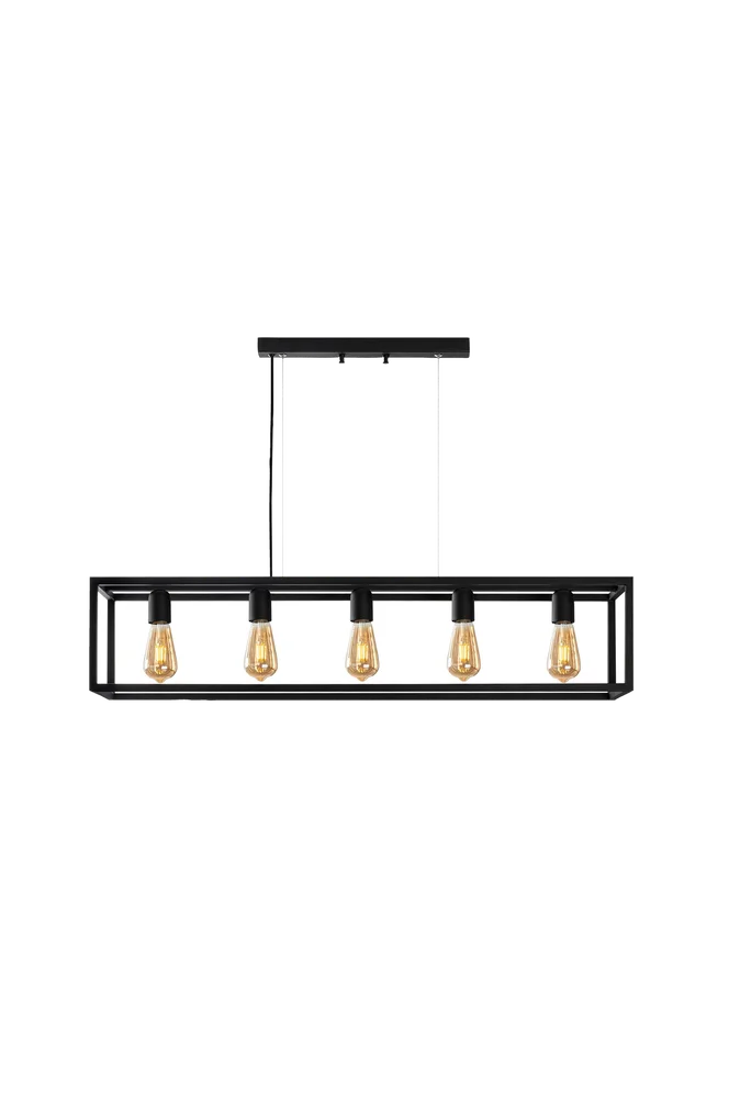 Lysekrone Kafes - Svart - Belysning | m v:814631