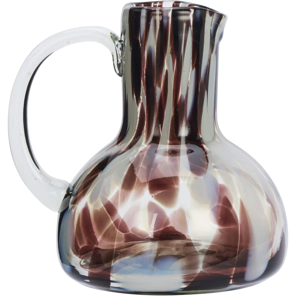 Coloured glass Mugge 17 cm, Brun / Hvit / Klar v:2368991 Coloured glass Mugge 17 cm, Brun / Hvit / Klar v:2368991