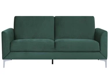Sofa 3-seter FENES Fløyel Mørkegrønn v:979093 Sofa 3-seter FENES Fløyel Mørkegrønn v:979093