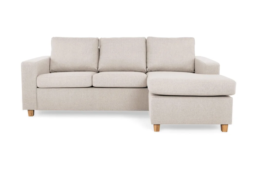 Crazy 3-seters Vendbar L-formet Sjeselongsofa i Stoff v:5215454