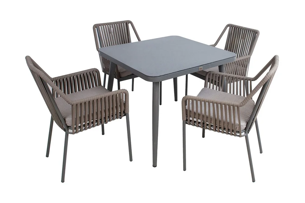 Spisegruppe Andros med 4 Stoler v:5524076
