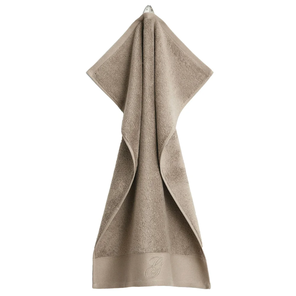Embroidery Håndkle 30×50 cm, Taupe Beige v:6462663 Embroidery Håndkle 30×50 cm, Taupe Beige v:6462663