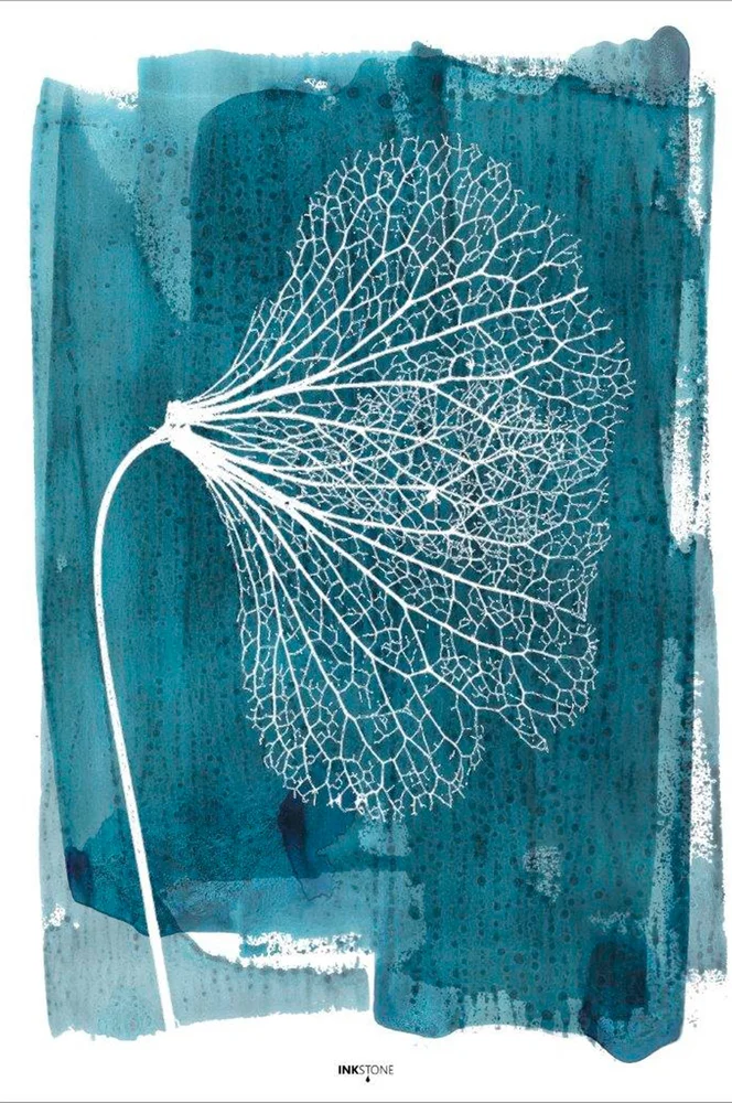 Poster White Ginkgo – Blå – Dekor | m v:3166372 Poster White Ginkgo – Blå – Dekor | m v:3166372