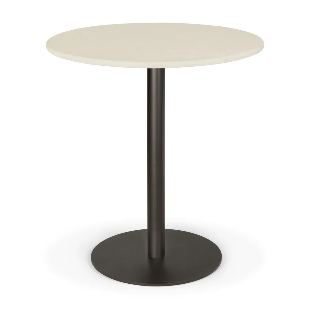 Blend Bord Ø70 cm, Mørk Bronse / Mikrosement Off-white v:267589