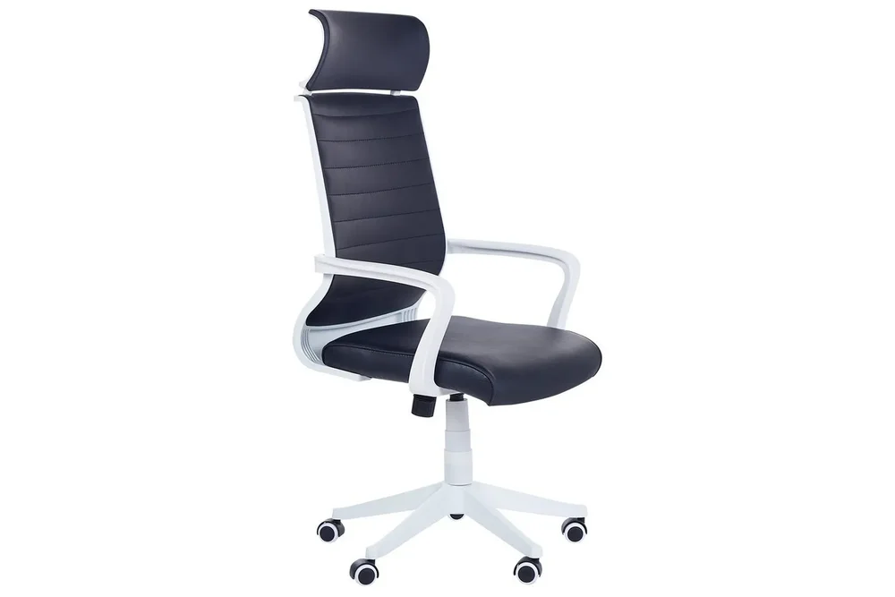 Kontorstol Leader Svart/Hvit v:9166115