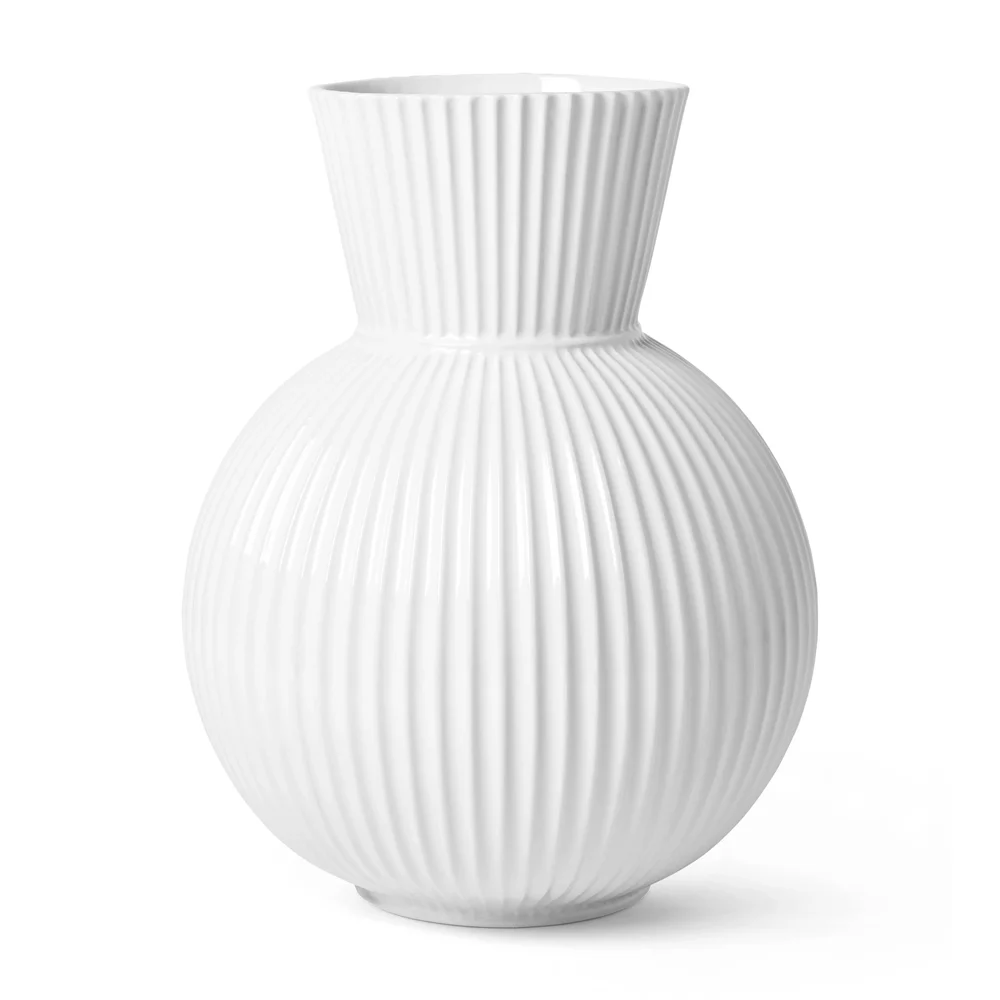 Lyngby Tura vase hvit v:1066668