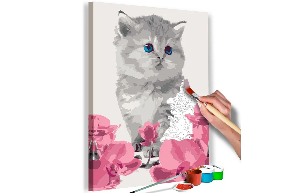 Gjør-det-selv Maleri Kitty Cat 40×60 cm v:7947778