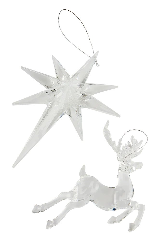 REINDEER julepynt 4-pakning – Transparent – Dekor | m v:9188586