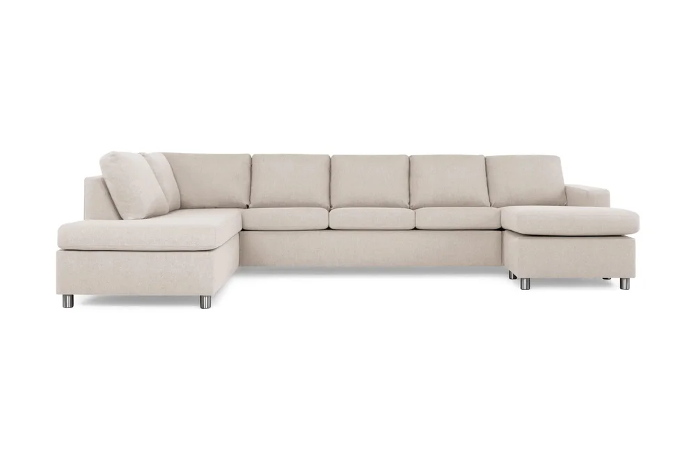 Crazy 5-seters Venstrevendt U-formet X-Large Sofa med Divan og Sjeselong i Stoff v:2230484 Crazy 5-seters Venstrevendt U-formet X-Large Sofa med Divan og Sjeselong i Stoff v:2230484