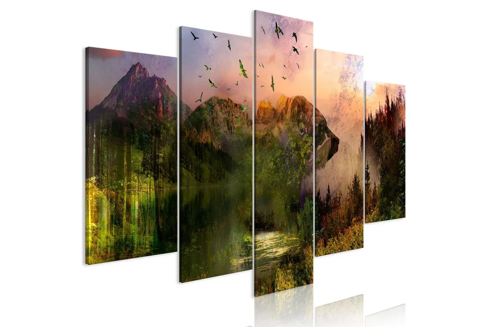 Bilde Bear In The Mountain 5 Parts Wide 200×100 v:1523369 Bilde Bear In The Mountain 5 Parts Wide 200×100 v:1523369