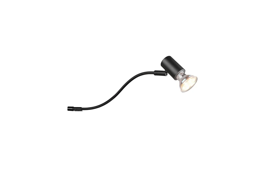 Trio Lighting Giada H2O vegglampe 1L GU10 matt svart v:9039270 Trio Lighting Giada H2O vegglampe 1L GU10 matt svart v:9039270