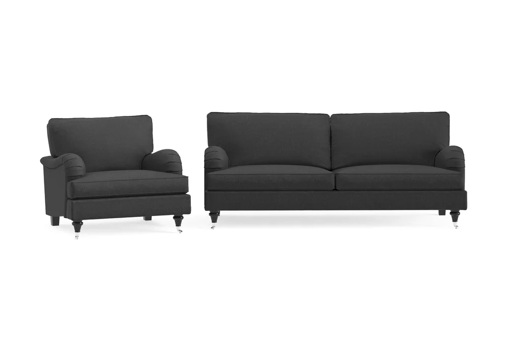 Howard Classic Sofagruppe 3-seters Sofa + Lenestol i Stoff v:9801007