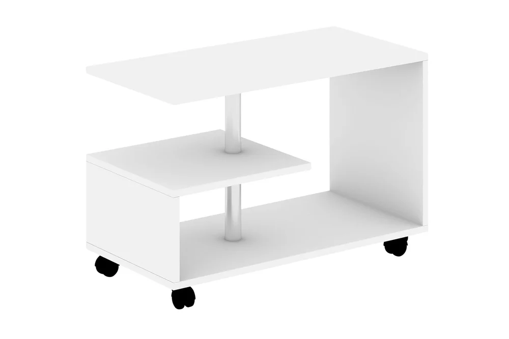 Elegancia Sofabord 80 cm med Oppbevaringshylle på Hjul v:8045378
